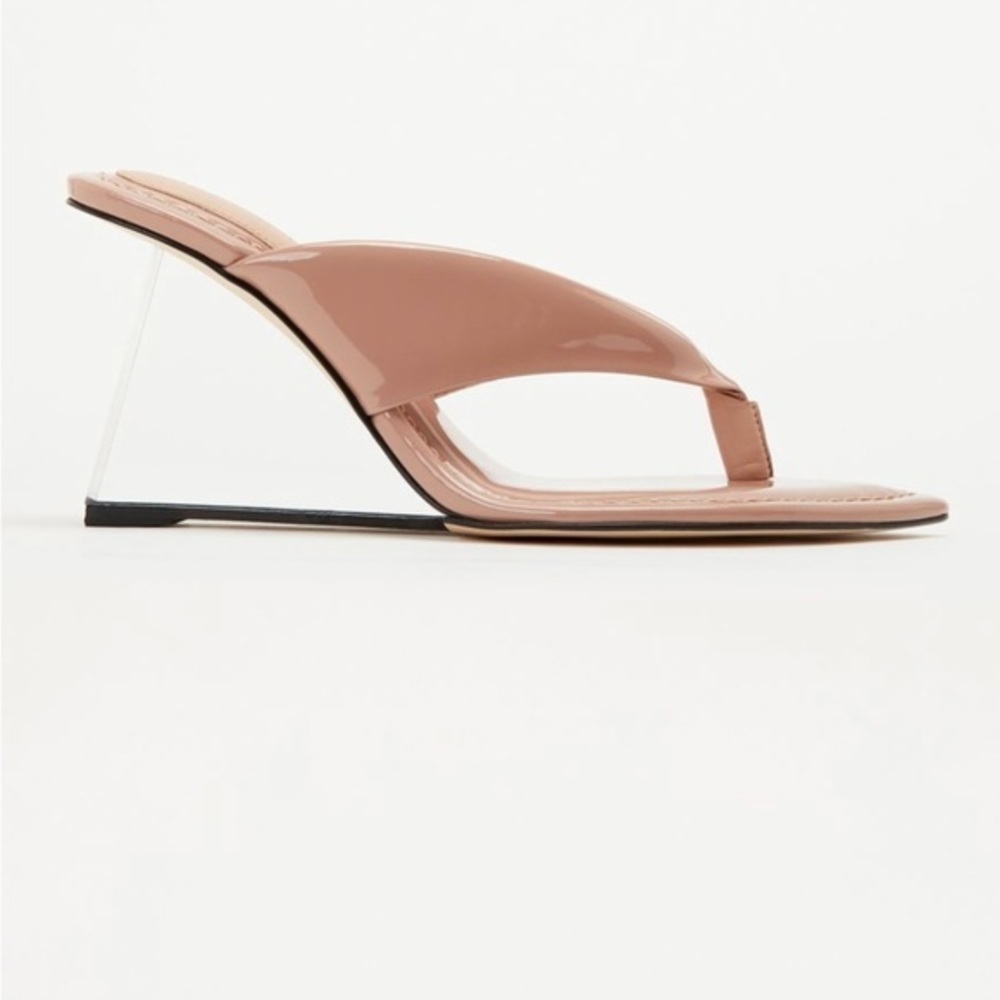 NIB GOOD AMERICAN CINDER F*CKING RELLA THONG SANDAL - Picture 8 of 9